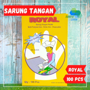Sarung Tangan Plastik ROYAL 100 pcs/pack