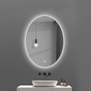Gương elip cách viền đèn led cao cấp kích thước 50x80cm