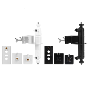 Weatherproof Camera And Solar Panel Mounting System With 360°Rotation Lock Universal Gutter Bracket For Outdoor Security Stainless Steel Construction