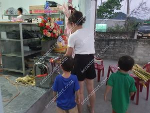 Máy ép mía siêu sạch nhỏ gọn bỏ bàn tiện lợi