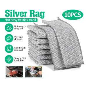 Multipurpose Wire Dishwashing Rags Rust Removal Cleaning Cloth Kitchen Magic Dishwashing Towel Metal Steel Clean Tools