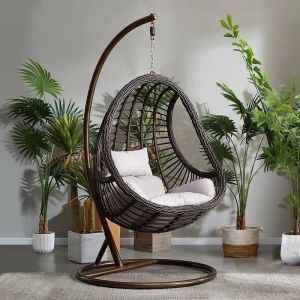 Hanging Basket Hanging Chair Indoor Swing Chair Outdoor Courtyard Hanging Lounge Chair Hammock Home Balcony Rattan Chair Leisure Chair