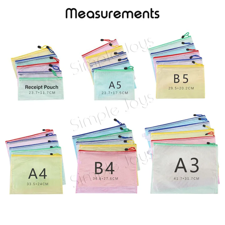 Zip%20Bag%20Organizer%20Mesh%20Zipper%20Pouch%20File%20Folder%20With%20A4/A5/A3/B4/B5%20Size%20-%20Image%204