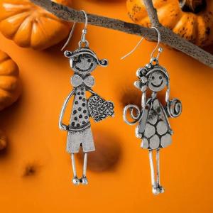 Hmeme ต่างหูจี้โลหะสไตล์มินิมอลแบบย้อนยุคสุดสร้างสรรค์สำหรับต่างหูแบบเรียบง่ายในชีวิตประจำวันของผู้หญิง