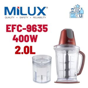 EXENTIAL CHOPPER EFC-9635 with 3 CHOPPING BLADE 2.0Litre (WARRANTY BY MILUX MALAYSIA)