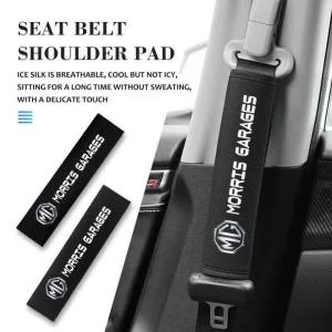 kkmf Soft Car Seatbelt Shoulder Cushion Pad Comfort Belt Strap Protector Cover for MG ZS HS GS GT MG3 MG4 EV MG5 MG6 MG7 Hector R3K9L