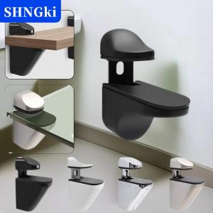 [COD] 🔥🔥🔥SHNGki 1 cái có thể điều chỉnh gỗ kệ kính hỗ trợ Clip Hợp kim kẽm Kệ chân đế với miếng đệm chống trượt phân vùng kẹp cho phòng tắm
