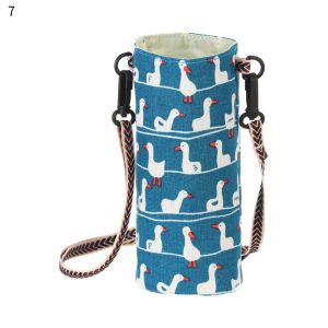 MILDGLOW Travel Outdoor Anti- Cup Pouch Carrier Portable Water Bottle Bag Cup Sleeve Beverage Bag Mug Holder