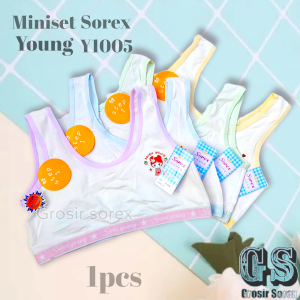 Miniset anak Remaja Sorex Y1005 step 1 | minibra sorex | miniset sorex y1005 free size