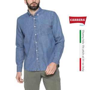 Áo Sơ Mi Nam Denim Classic - Carrera Jeans - Nhập Khẩu Chính Hãng Từ Italy_205A1005A