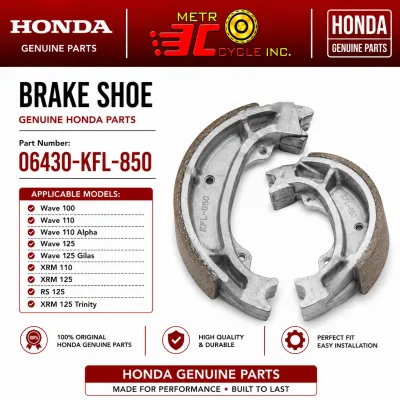 Honda Genuine Brake Shoe 06430kfl850 for Wave 100 / Wave 110 / Wave 125 / XRM / RS125