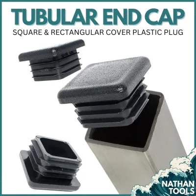 Tubular End Caps Square & Rectangle Plastic Plug for Furnitures Chair Table Steel Pipe Insert Plug PVC Floor Protector