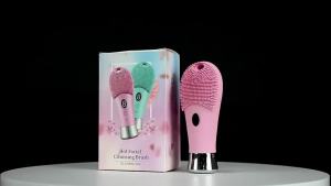 Electric Silicone Facial Cleanser Massager 9 Gear Sonic Waterproof Rechargeable Exfoliating Electric Face Scrubber Clean Brush