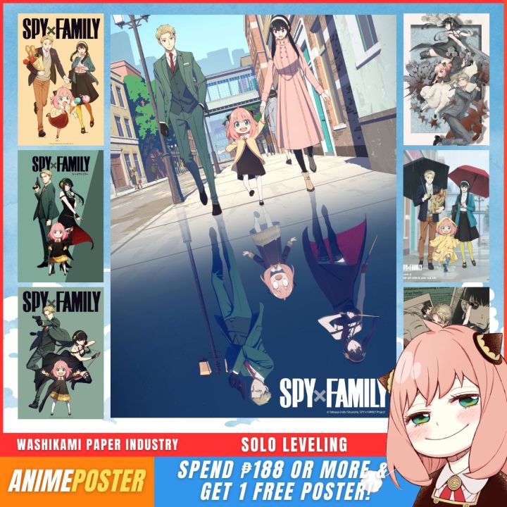 Spy X Family A4 Official Anime Posters, Laminated Poster & Sticker
