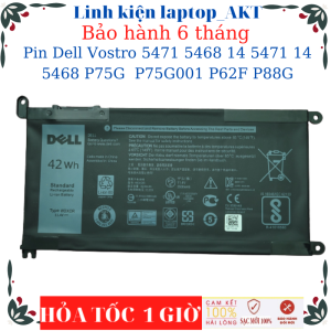 Pin laptop Dell Vostro 5471 5468 14 5471 14 5468 P75G P75G001 P62F P88G- Pin WDXOR-42Wh