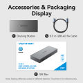 Vention 15 in 1 USB C HUB MST Vertical Docking Station Type C to HDMI 4K60Hz DP USB 3.2 3.0 A 10Gbps 3.5mm SD TF RJ45 Ethernet for Windows MacBook Laptop Thunderbolt 4 Type C Hub. 