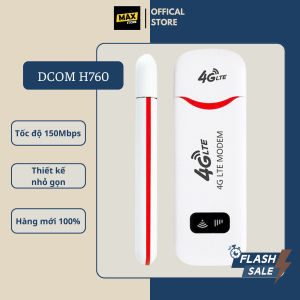 Wifi Bộ Phát Wifi USB 4G Dcom H760 Hàng Mới Thiết Kế Nhỏ Gọn Hỗ Trợ Tất Cả Các Nhà Mạng - MaxStore