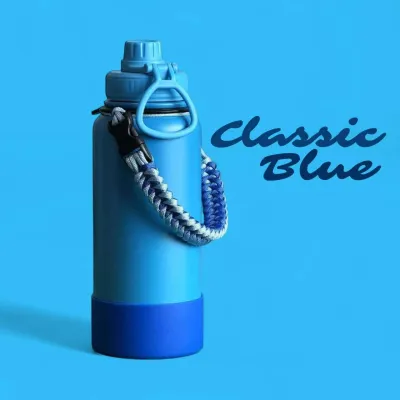 40oz/ 1200ml Tumbler w/ Free Paracord Handle and Boot Complete Set Thermos Vacuum Bottle Flask Botte