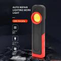 Rechargeable LED Work Light with Base and 360° Rotation Hook, Portable Super Bright Flashlight COB LED Work Light for Outdoor Camping, Car Repairing, Emergency. 