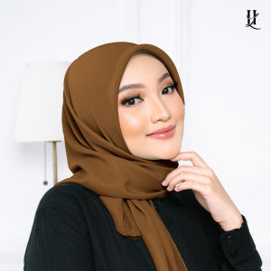 Hijab/Jilbab/Kerudung segiempat - Luxury square bahan premium Pollycotton