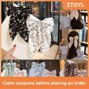 【ZTOYL】 โบว์ติดผมแฟชั่นสไตล์เกาหลีโบว์ใหญ่ริบบิ้นผูกผมปิ่นปักผมรูปดอกไม้ขนาดเล็กอุปกรณ์เสริมกิ๊บติดผมรูปเป็ด
