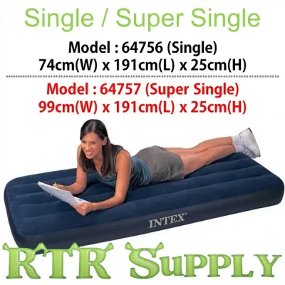 Intex Downy Inflatable Air Bed / Mattress / AirBed - Single / Queen / King Size