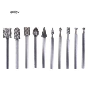 🔥🔥🔥qnljgv 10 cái Bộ mũi giũa xoay phay chuôi 1 8 inch mũi giũa khắc gỗ