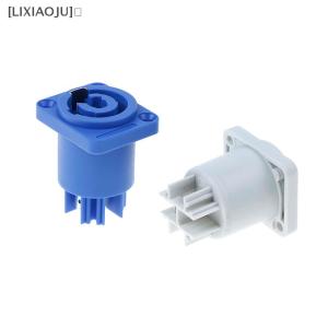 [LIXIAOJU] NAC3FCA 3 Pin Female Panel PowerCon Socket Audio Connector Socket 20A 250V