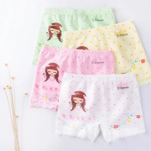 Hot Sales New Girls Cotton Lace Boxer Shorts Panties Kids Solid Children Underwear 2-10 Years 6 Pcs/Lot M-3XL Clothes2026