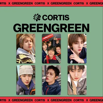 AM 6 ชิ้น/เซ็ต การ์ด CORTIS LOMO The 2nd EP อัลบั้ม GREENGREEN MARTIN คอลเลคชั่นโปสการ์ด ดาวต่อพ่วง MA