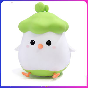 Kids Silicone Chick Night Light Dimmable Eye-Protection USB Rechargeable Nightlights Birthday Xmas Gifts For Boys Girls
