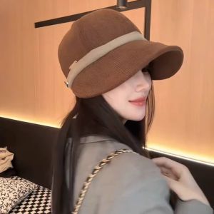 หมวก ปรับได้ หมวกบัคเก็ต สไตล์เฮปเบิร์ น ุ่มสบาย กีฬาแฟชั่น สีเทา มัลติฟังก์ชั่น