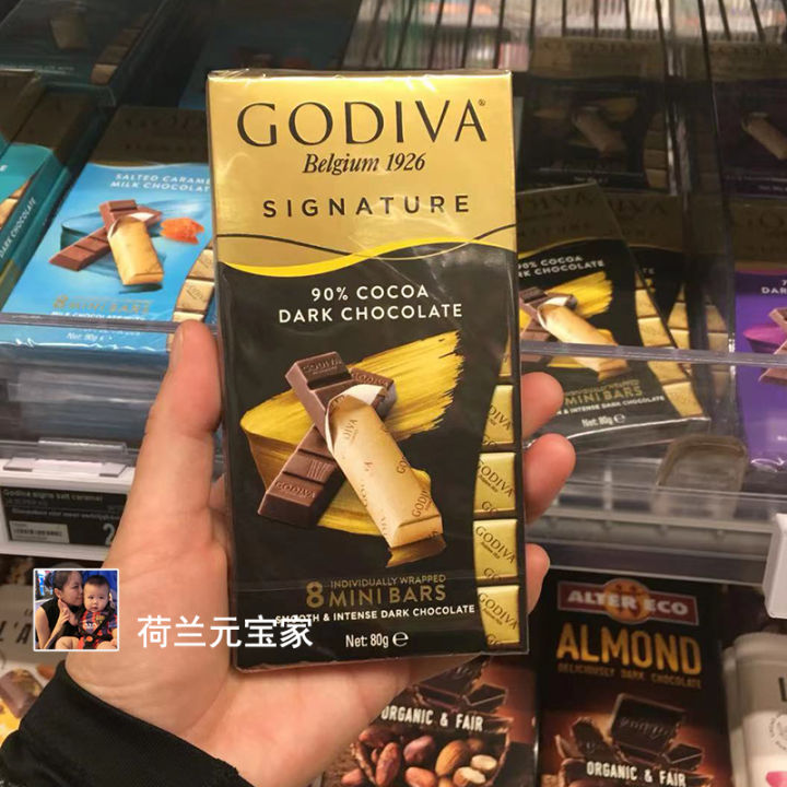 In stock Dutch Godiva 72%90% black chocolate caramel sea salt red juice ...