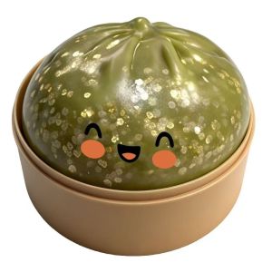 GONUUWGL Giant Rainbow Dumpling Squishes Glittering Dumpling-Shaped Bun Sensory Balls Simulated Cute Soft Squishy Toy Adults Kids