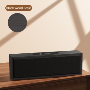 GOOJODOQ 3600mAh L/M Wireless Bluetooth Speaker Big Size Wooden Design Speaker Wireless for PC Computer Laptop USB Audio Gaming Support TF Card AUX and U-disk Playback