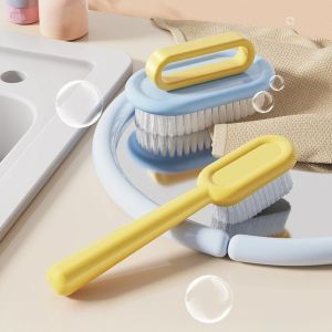 ANGY  2PCS/SET Plastic Long Handled Shoe Brush Ergonomic Portable Shoe Washing Brush Convenient Soft Bristled Board Brush Household Use