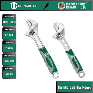 Bộ Mỏ Lết Đa Năng Mỏ Lết Xi Trắng Cán Bọc Nhựa Xanh Xám 10250mm 12300mm 080405300 080405250 Berrylion Thép cao cấp