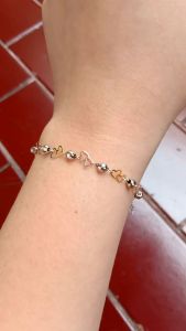 GELANG PERAK ASLI LAPIS EMAS 925/GELANG AUREL SERUT/GELANG ASLI SILVER/GELANG FASHION WANITA