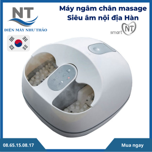 (Nội địa Hàn Quốc) Máy ngâm chân massage siêu âm SMART-NT - công nghệ xông hơi mới giúp thải độc thư giãn như ở spa