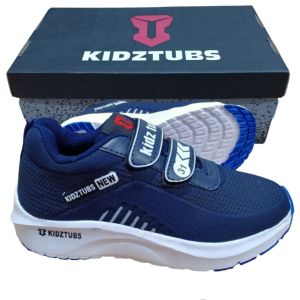 Sepatu Sekolah Anak Laki Laki Perempuan Tali Perekat Warna Hitam Merah Biru Ping Gratis Kaos Kaki Usia PAUD TK SD SMP-KIDZTUBS192972623