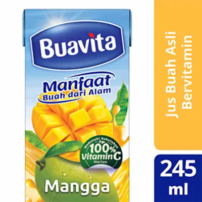 Buavita Jus Buah Mangga – Jus buah asli minuman kaya vitamin C dan tinggi serat 245 ml