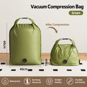 ViRYN Multifunctional Decompression Storage Bag With Durable Handle And One Way Air Release Valve Travel Beg Penyimpanan Dekompresi Pelbagai Fungsi