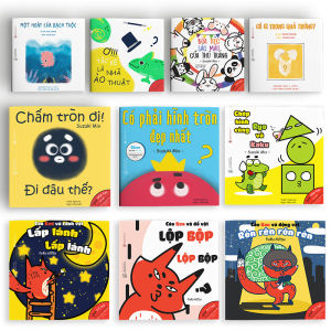 Sách Ehon - Combo 10 cuốn Màu sắc Âm thanh Hình khối - Dành cho bé 0-6 tuổi thông minh sáng tạo