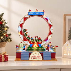 Christmas Holiday Train Express Lighted Musical Village