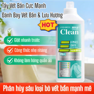 Nước Giặt JL Tẩy Vết Bẩn Và Dầu Mỡ Chất Tẩy Mạnh Phục Hồi Quần Áo Loại Bỏ Vết Bẩn Cứng Đầu Hiệu Quả Cho Giặt Ủi