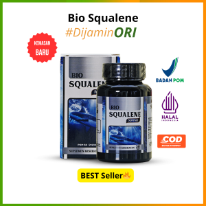Bio Squalene Softgel Minyak Hati Ikan Hiu Asli Original 30 Kapsul Suplemen Herbal