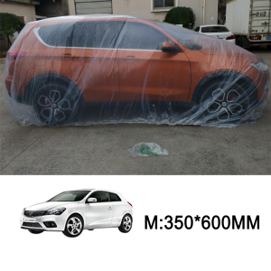 Thickened Plastic Car Cover PE Film Disposable Plastic Car Cover Transparent Waterproof Car Durable Dustproof Cover