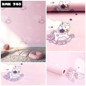 WALLPAPER WALPAPER STICKER DINDING LITTLE PONY LUCU KEREN 740 STIKER DAPUR KAMAR MANDI WATERPROOF