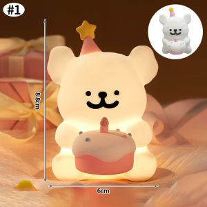 Cute Puppy Lighting Small Dog Night Light Bedside Lamp Decoration Bedroom Atmosphere Light Girl Children Gift