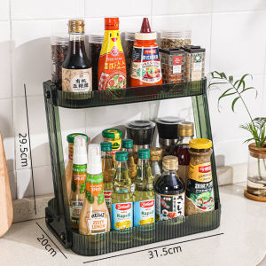 Rak Dapur Premium 2 Tingkat Akrilik  Rak Skincare Serbaguna Rak Kamar Mandi